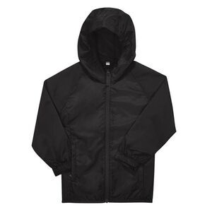 B&C Childrens/Kids #Reset Windbreaker / Black